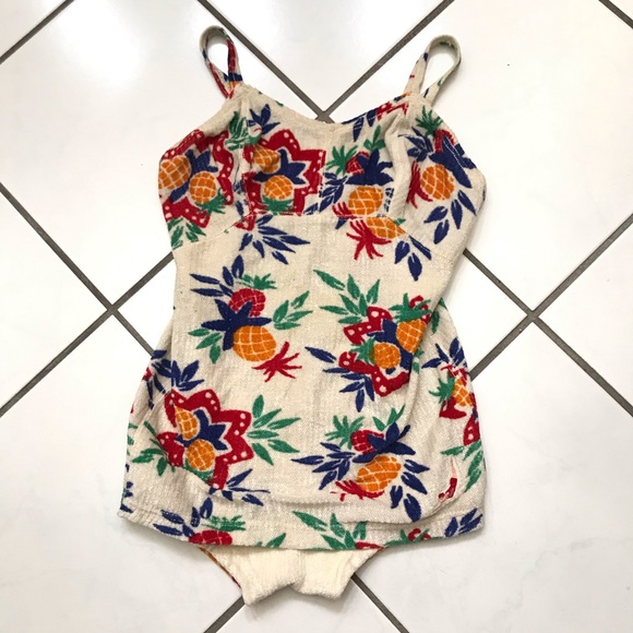 Vintage Other - Vtg 40s Jantzen Pin Up Romper one piece Swimsuit